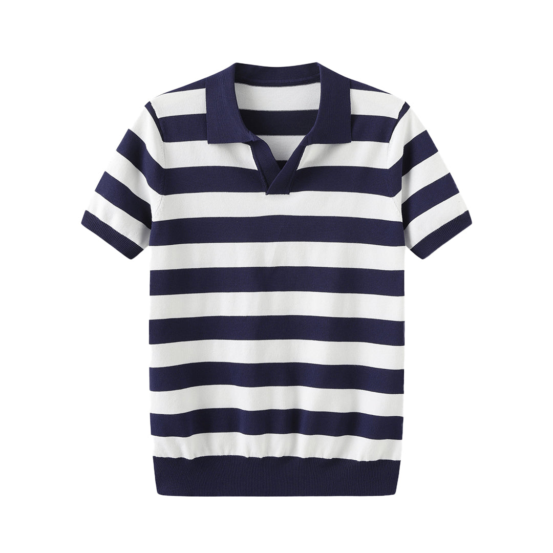 Striped Sleeve Polo Shirt