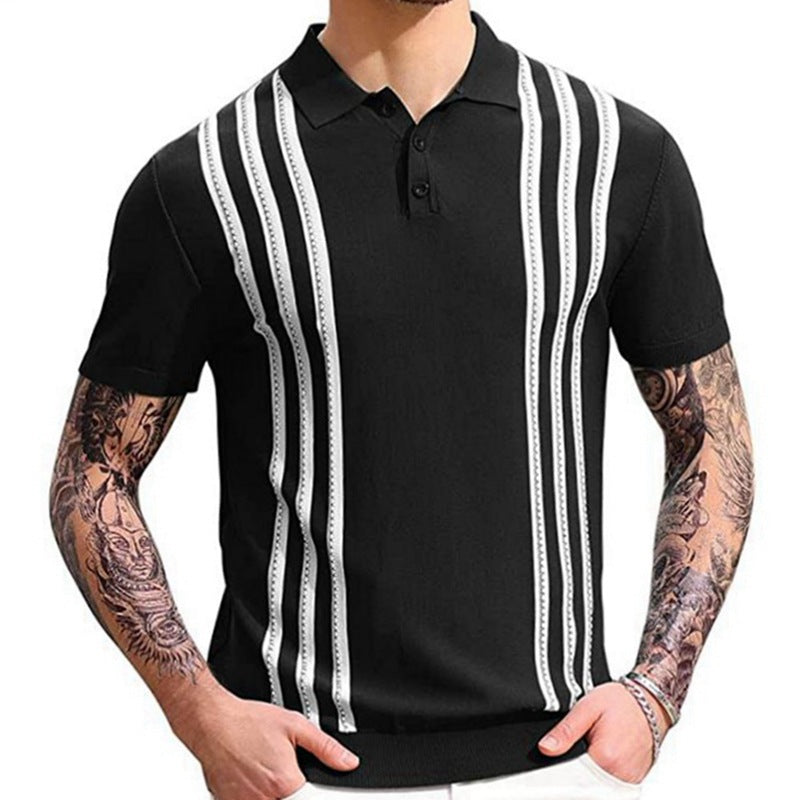 Striped Casual Polo