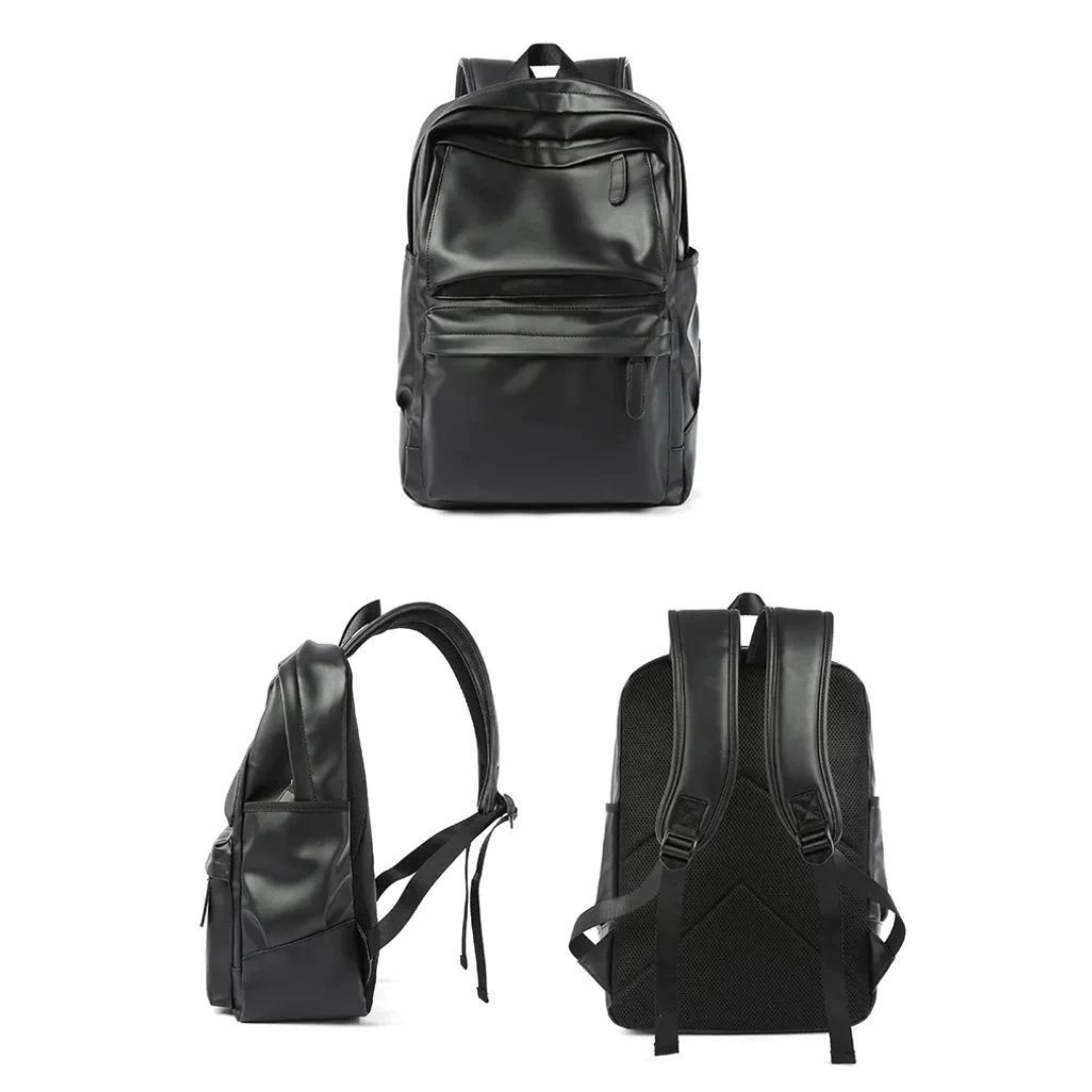 Waterproof Leather Backpack for Men