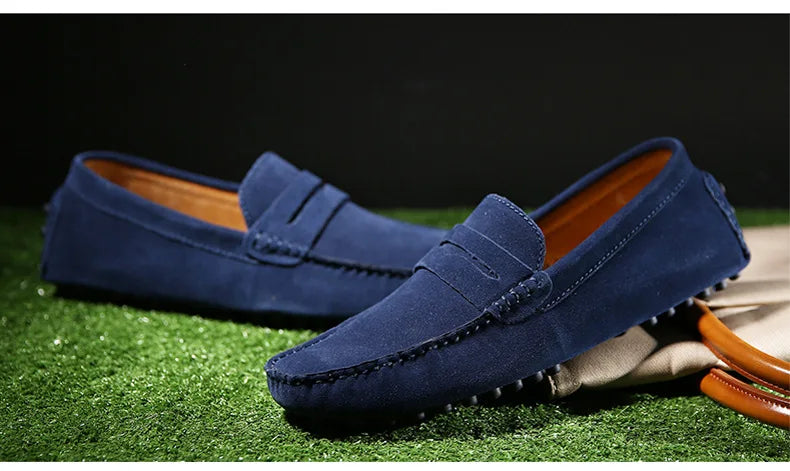 Suede Driving Loafers