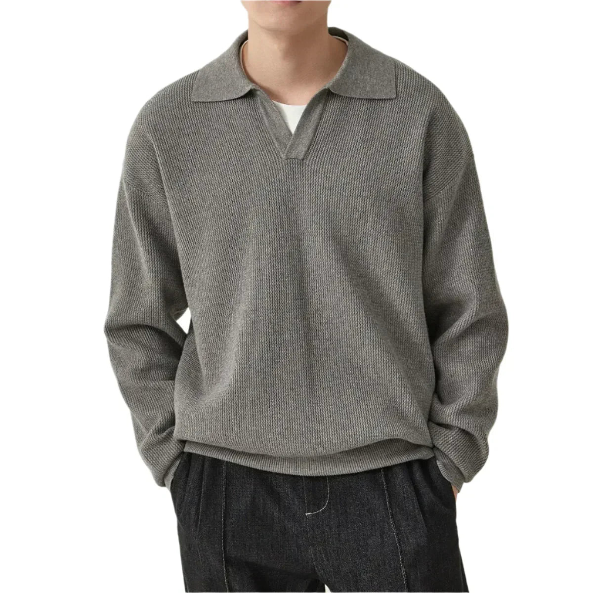 Alpine V-Neck Polo Sweater