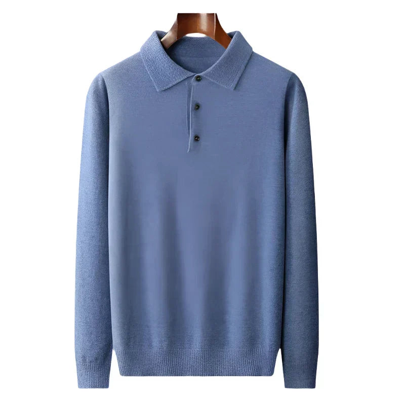 Inverness Merino Wool Polo Sweater