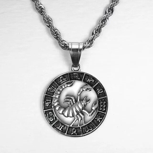 Zodiac Sign Necklace - Silver