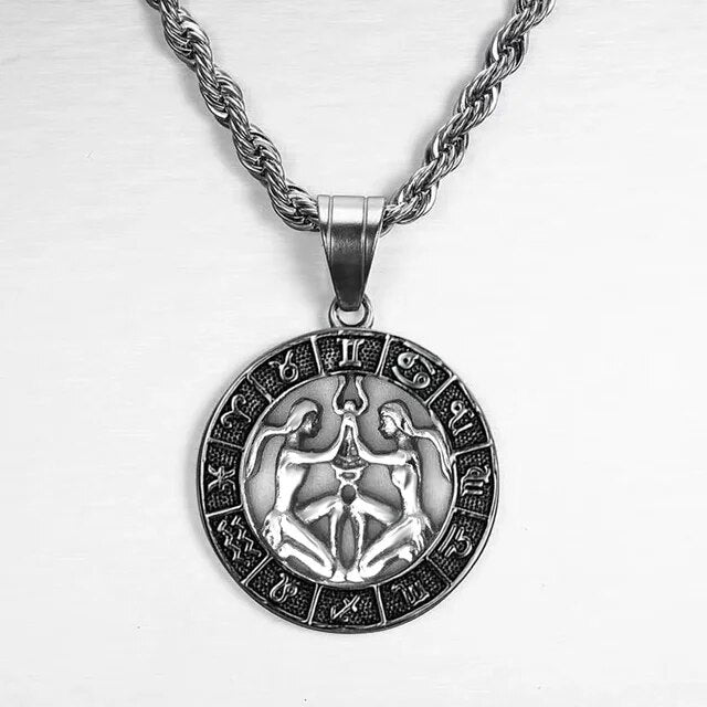 Zodiac Sign Necklace - Silver