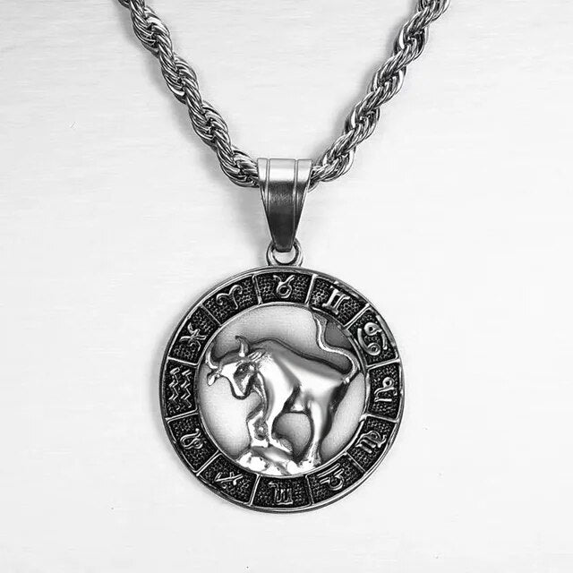 Zodiac Sign Necklace - Silver