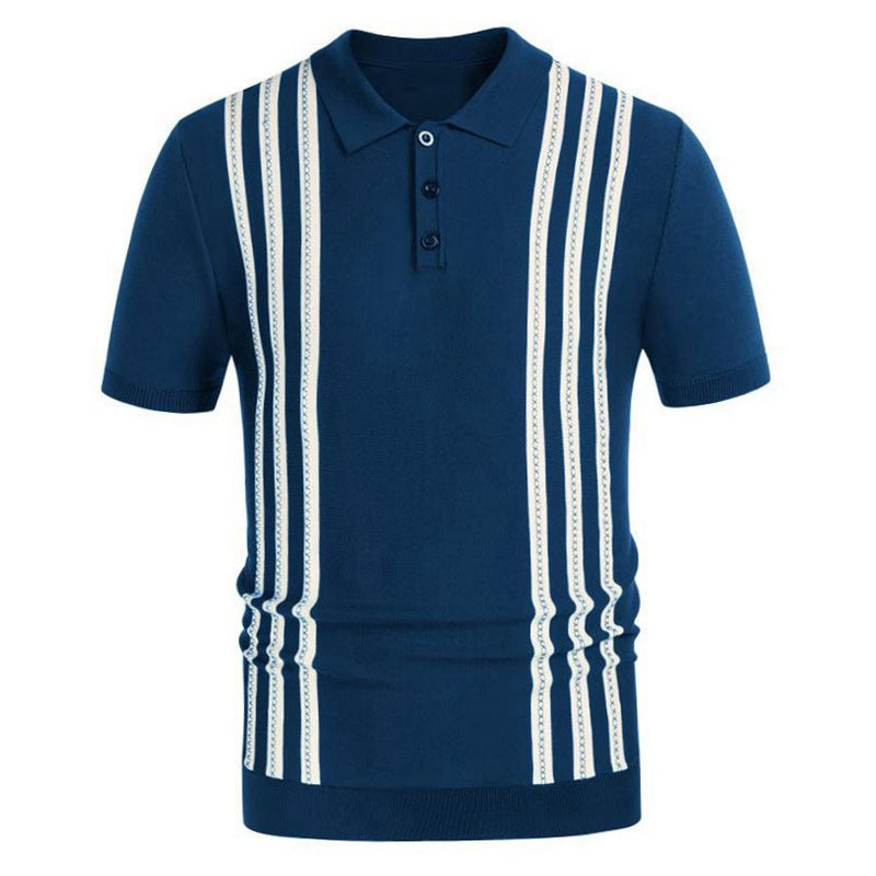 Striped Casual Polo